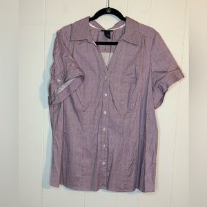 Lane Bryant shortsleeved collared dress shirt size 22